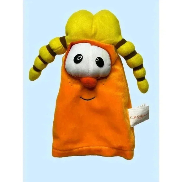 VeggieTales Laura Carrot Hand Puppet Plush CR Gibson 10 inch - Picture 5 of 5